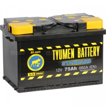 Автомобильный аккумулятор Tyumen Battery 75 Ач обратная полярность L3