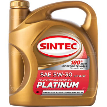 Моторное масло Sintec Platinum 5W-30, 4 л