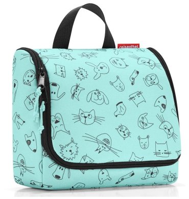 Несессер reisenthel Toiletbag, голубой/кошки-собаки
