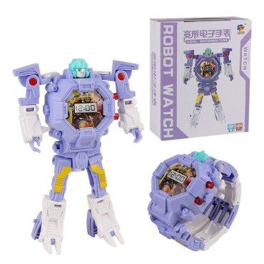 Часы-игрушка трансформер Robot Watch, цвет в ассортименте, Фиолетовый