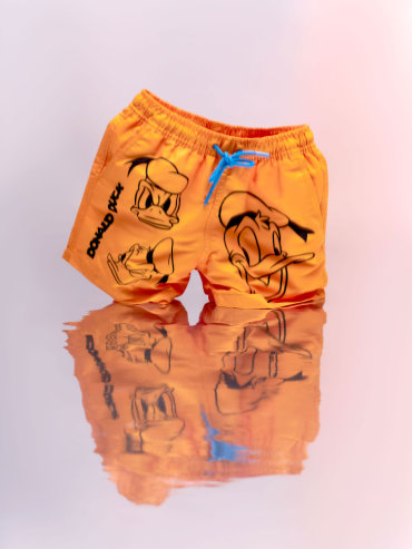 Пляжные шорты с принтом Disney Donald Duck для мальчиков (оранжевый, 146-152)
