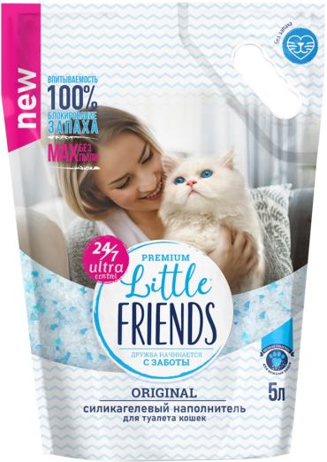 Наполнитель для кошачьего туалета Little Friends Силикагелевый Original 5л