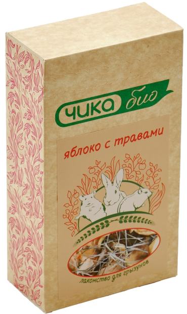 Лакомство для грызунов Чика био Яблоко с травами 35г