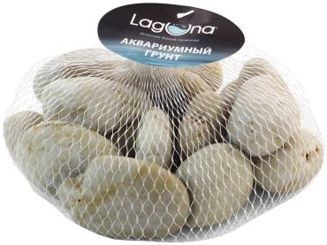 Галька для аквариумов Laguna серая S/GM 30-60мм 1кг