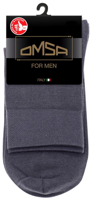 Носки мужские Omsa Classic Grigio Scuro средняя длина паголенка р.42-44