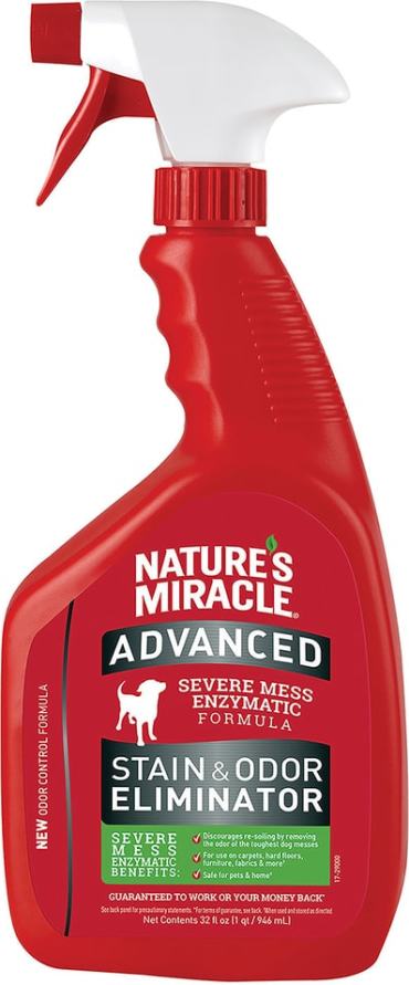 Средство чистящее Natures Miracle Уничтожитель пятен и запахов для собак с усиленной формулой 945мл