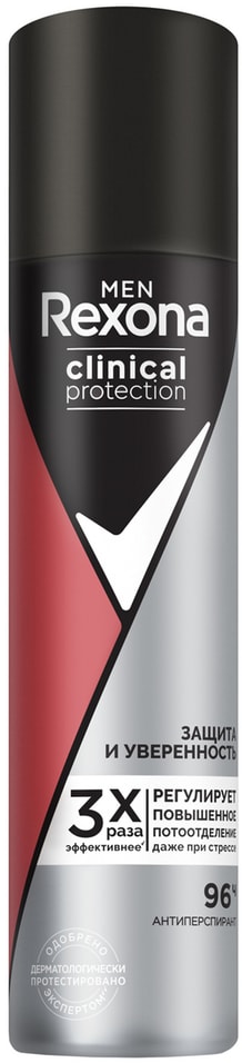 Антиперспирант Rexona Men Clinical Protection Защита и уверенность 75мл