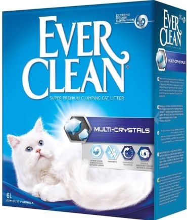 Наполнитель для кошачьего туалета Ever Clean Multi-Crystals с мультикристаллами 6л