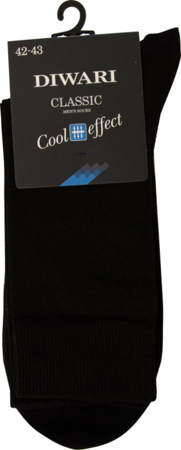Носки мужские Diwari Classic Cool Effect 7C-23СП черные р.42-43