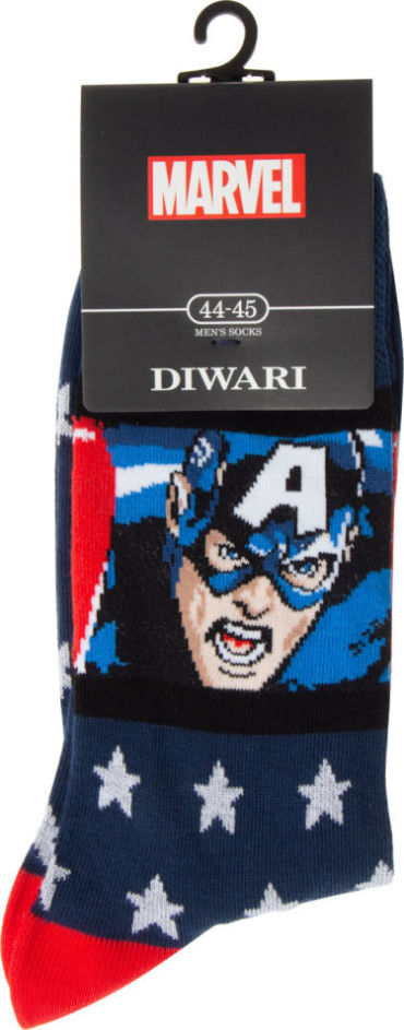 Носки мужские Diwari Marvel Капитан Америка р.44-45