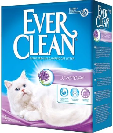 Наполнитель для кошачьего туалета Ever Clean Lavender с ароматом лаванды 10л