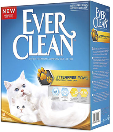 Наполнитель для кошачьего туалета Ever Clean LitterFree Paws для идеально чистых лап 6л