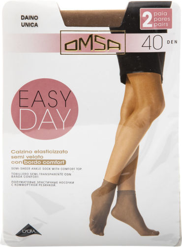 Носки женские Omsa Easy Day 20 Daino Бежевые 2 пары