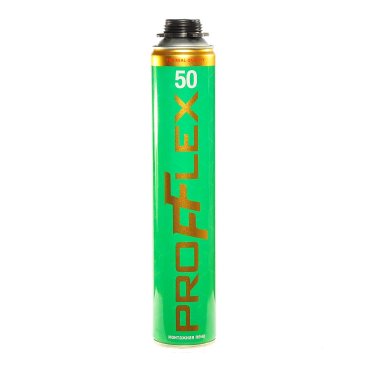 Пена монтажная Profflex, профессиональная, 50, 750 мл, 770 г, Green, летняя, 70091