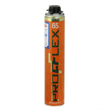 Пена монтажная Profflex, профессиональная, 65, 850 мл, 920 г, Gold, летняя