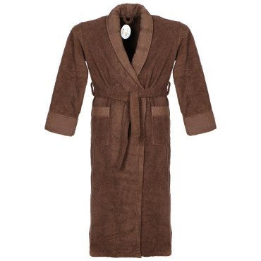 Халат мужской, махровый, 100% хлопок, коричневый, L-XL, 48-50, Barkas, Aria, AI-1905026