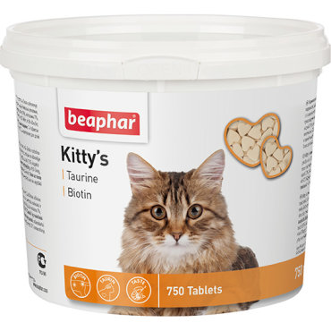 Витаминно-минеральная добавка для кошек Beaphar Kitty`s Taurine+Biotin с таурином и биотином