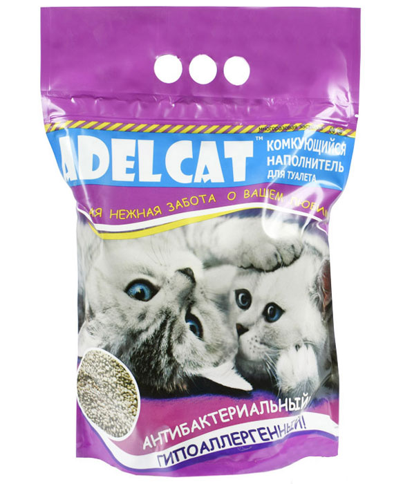 Наполнитель Adel Cat комкующийся бентонит 2,6кг 7 л