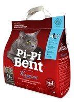 Pi-Pi-Bent Classic / Наполнитель для кошачьего туалета ПиПиБент Классик Комкующийся