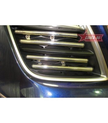 Декоративные элементы противотуманных фар d16 (компл 4шт), Mazda CX-7 2010- чёрн