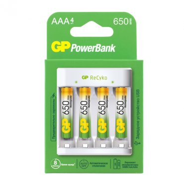 Зарядное устройство для аккумуляторов GP E41165AAAHC-2CRB4