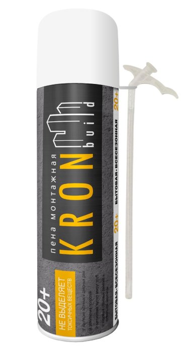 Бытовая всесезонная монтажная пена KRONbuild 20+