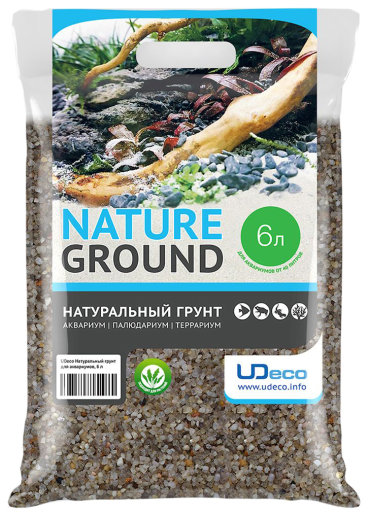 Грунт для аквариума UDeco River Amber 0,8-2,0мм 6л