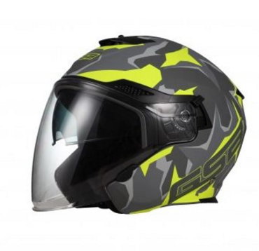 Шлем GSB G-263 Grey Matt/Yellow, размер S