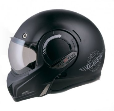 Шлем BEON B -707 STRATOS MATT BLACK/GREY, размер M