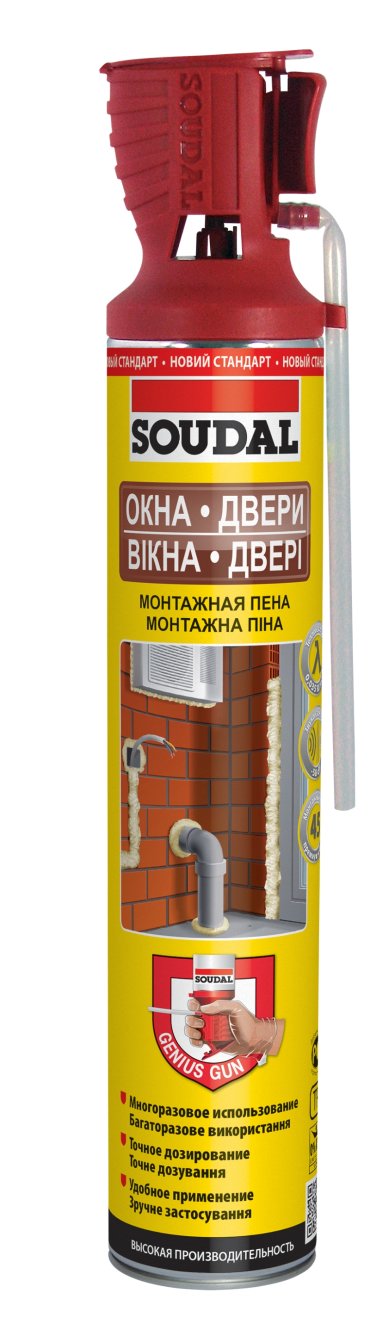 Пена монтажная SOUDAL GENIUS GUN 45 500мл 134519