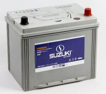 Аккумуляторная батарея SUZUKI 6СТ-75.0 (90D26L) (обратная полярность, бортик)