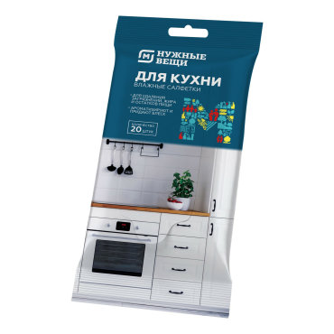 Салфетки влажные Академия Комфорта хозяйственные для кухни 20 шт