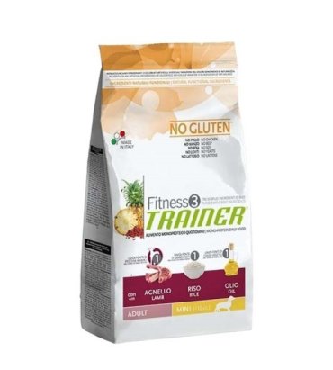 Сухой корм для собак Natural Trainer Fitness 3 ягненок, для мелких пород, 800 г