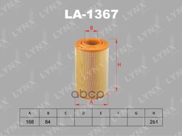 Фильтр Воздушный LYNXauto арт. LA1367