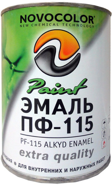 НОВОКОЛОР эмаль ПФ-115 синяя глянцевая (0,9кг) ГОСТ