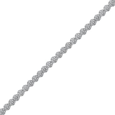 Браслет из серебра с фианитом 18 см 585Gold 705000961