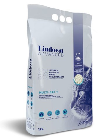 Комкующийся наполнитель для кошек Lindocat Multi-Cat+ бентонитовый, 10 кг, 12 л