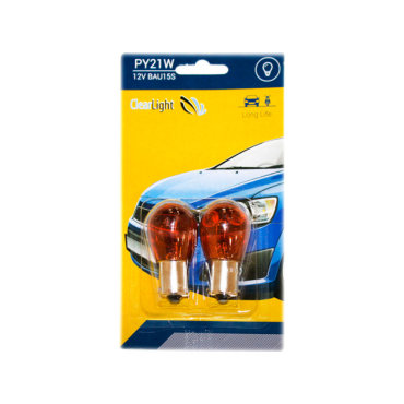 Лампа Clearlight BAU15S PY21W 12V (блистер 2 шт.), CL-PY21W-12V 2B