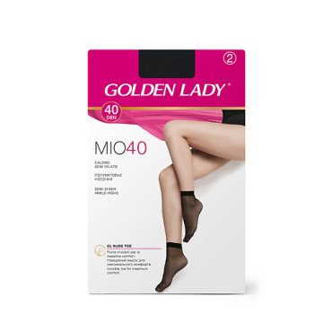 GOLDEN LADY Носки женские 40 den MIO (2 пары) Nero