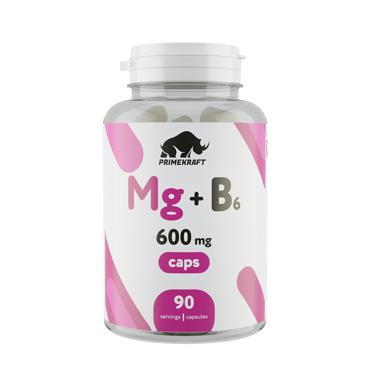 PRIMEKRAFT Биологически активная добавка Магний / Mg+B6 90 капсул