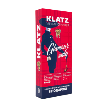 KLATZ Набор (паста зубная Земляничный смузи 75 мл, Молочный шейк 75 мл, Зубная щетка, средняя)