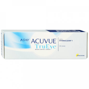 Линзы мягкие контактные Acuvue 1-Day TruEye R:=8.5; D:=-0.5 (блистер 30 штук)