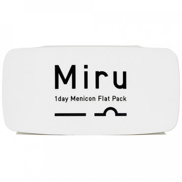 Линзы контактные Miru 1day Flat Pack R:=8.6; D:=-10 (блистер 30 штук)