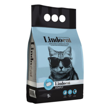 Наполнитель Lindocat Soaply комкующийся с ароматом мыла 5 литров