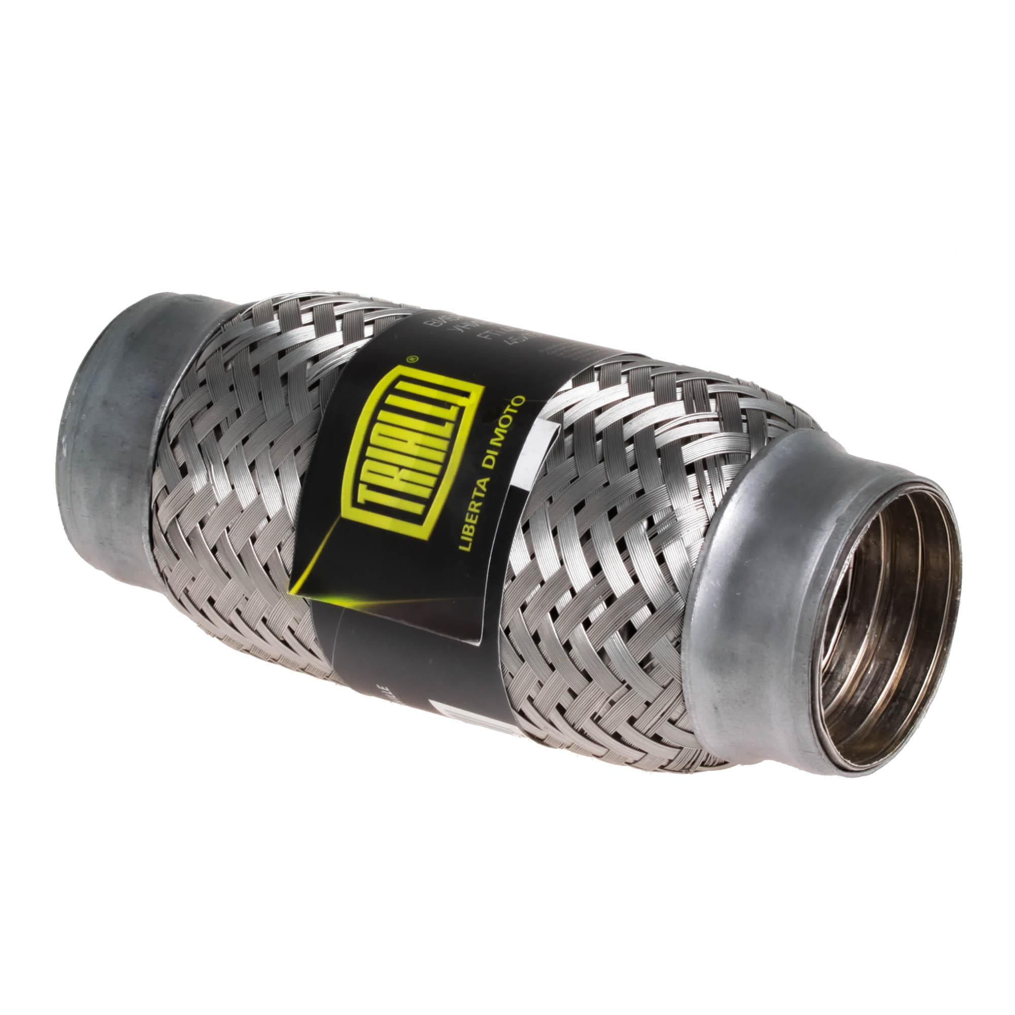 Виброкомпенсатор выхлопной трубы (Гофра) 45x150 InterLock (нерж. сталь) универсальная TRIALLI