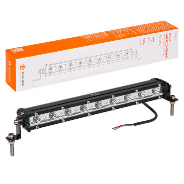 Фара светодиодная (балка) однорядная, 9 LED, направленный свет, 13,5W (264x30x47) 12/24V AIRLINE