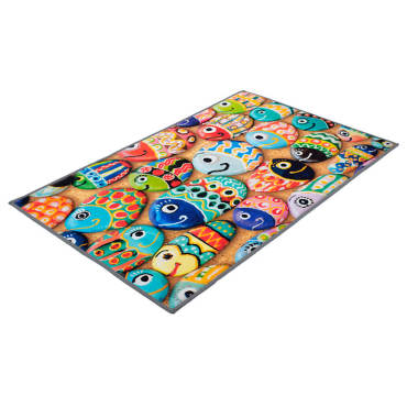 Коврик влаговпитывающий 50*80см Vortex Velur SPA рыбки 24292