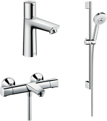 Комплект для ванной Термостат Hansgrohe Ecostat universal 13123000 для ванны с душем + Смеситель Ha