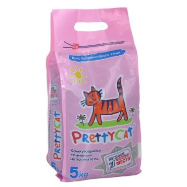 PrettyCat Euro Mix Комкующийся глиняный наполнитель для кошек, 5 кг