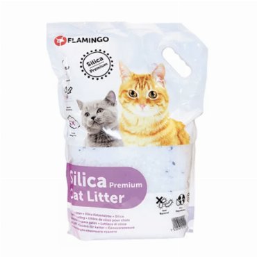 Flamingo Silica Cat Litter Наполнитель силикагелевый для кошек, 5 л